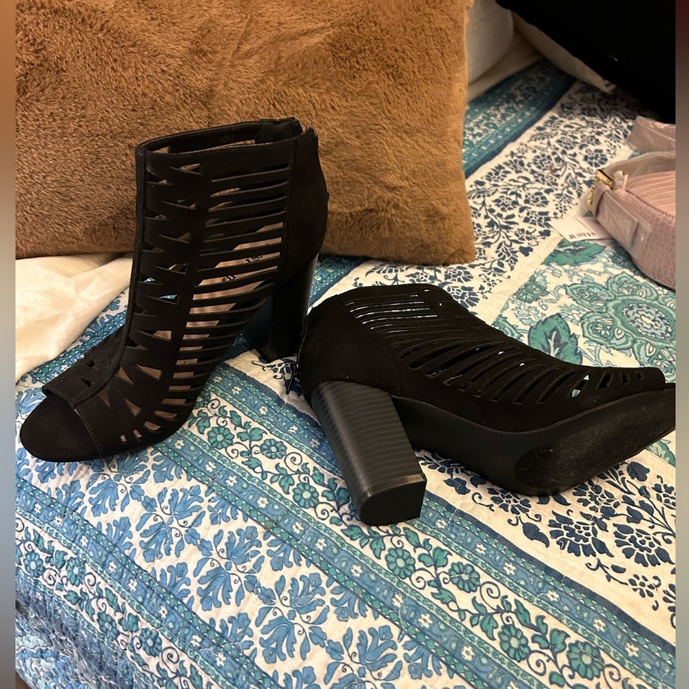 Justfab Gladiator block heel sandal